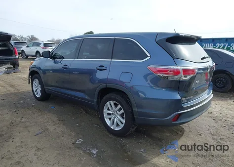 2015 Toyota Highlander Le V6 из США, поврежденный, VIN 5TDZKRFH8FS048354